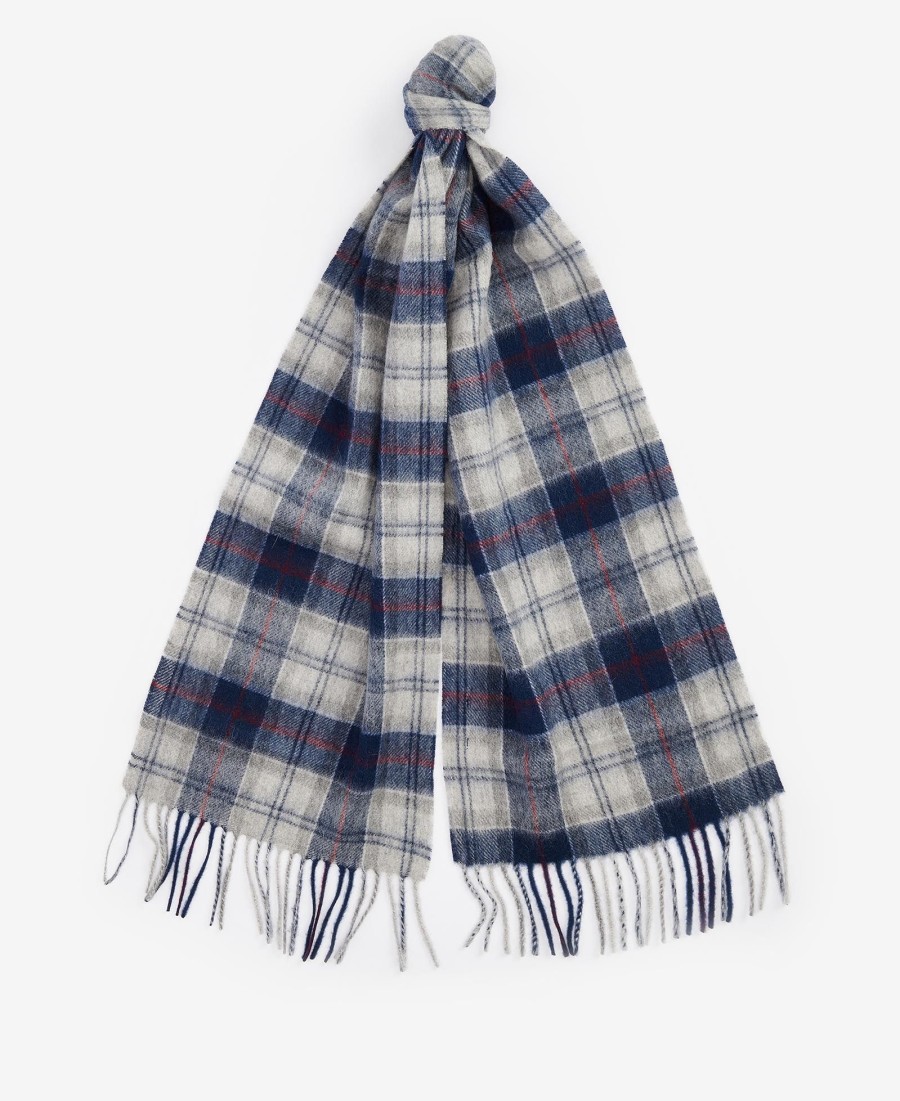conjunto de presente com cachecol e luvas xadrez
