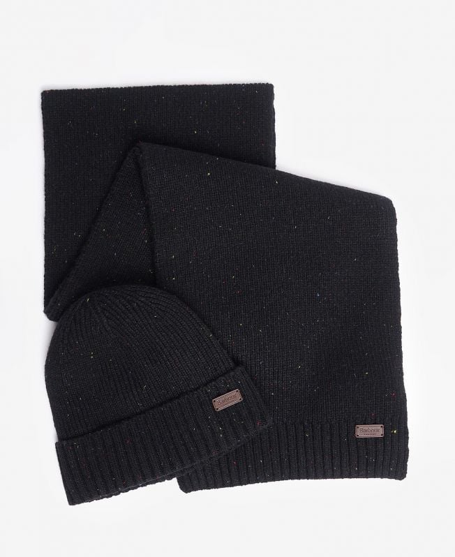 conjunto de presente com gorro e cachecol carlton fleck