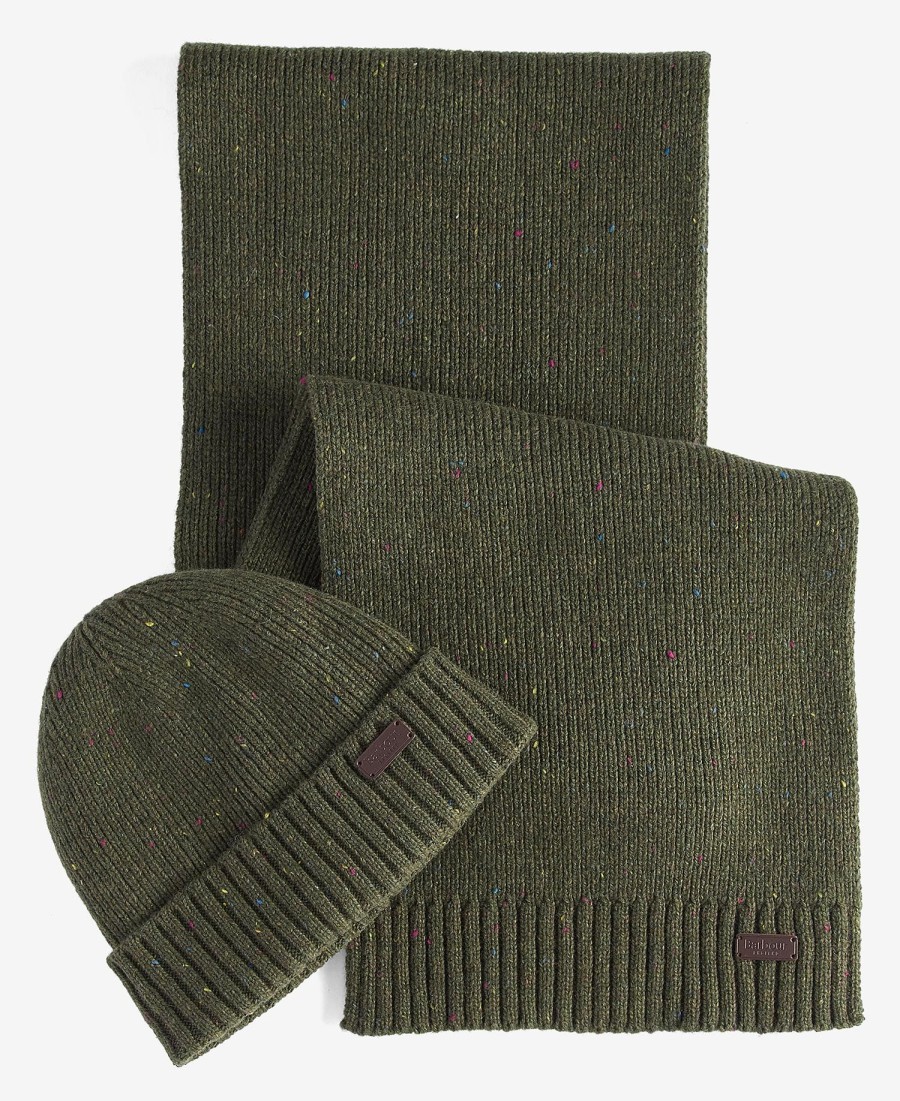 conjunto de presente com gorro e cachecol carlton fleck