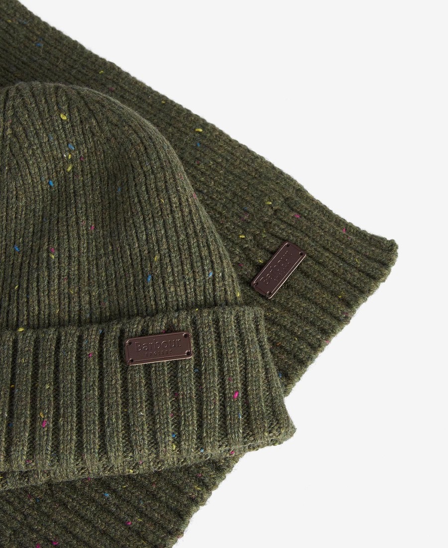 conjunto de presente com gorro e cachecol carlton fleck