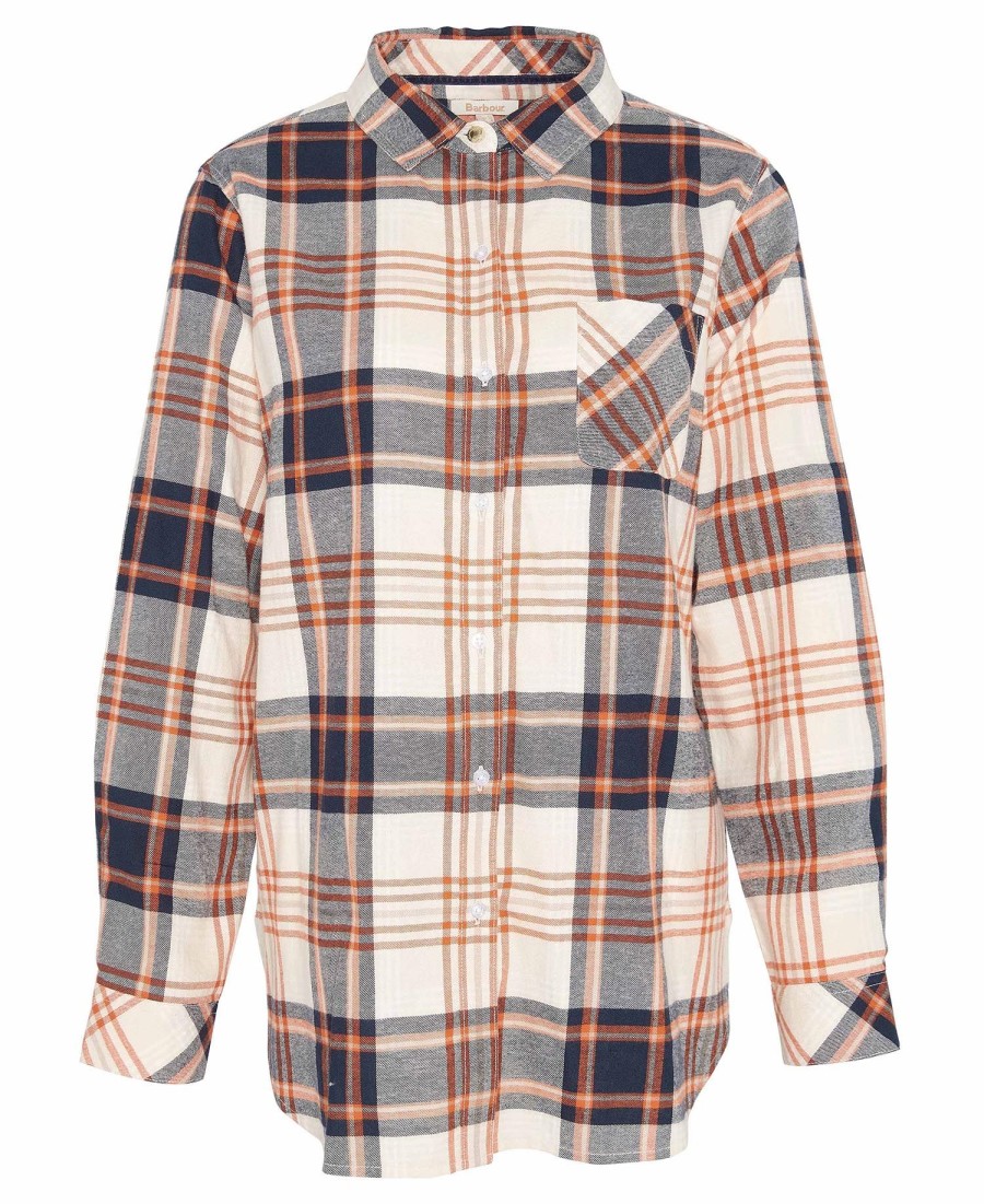 camisa pendula regular de manga comprida