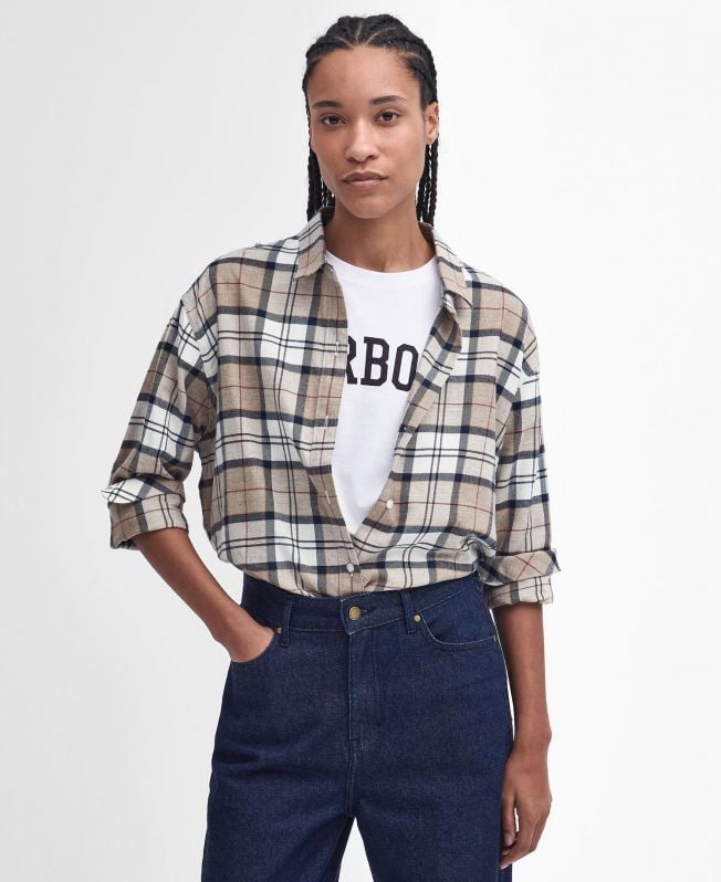 camisa de manga comprida elishaw relaxed