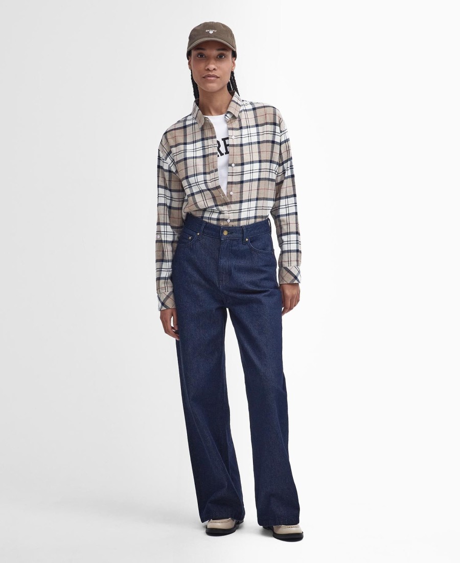 camisa de manga comprida elishaw relaxed