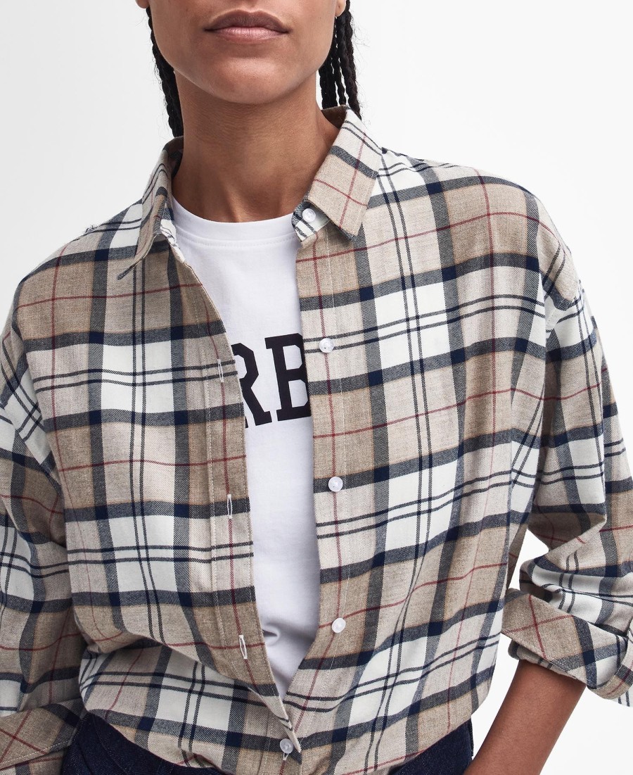 camisa de manga comprida elishaw relaxed