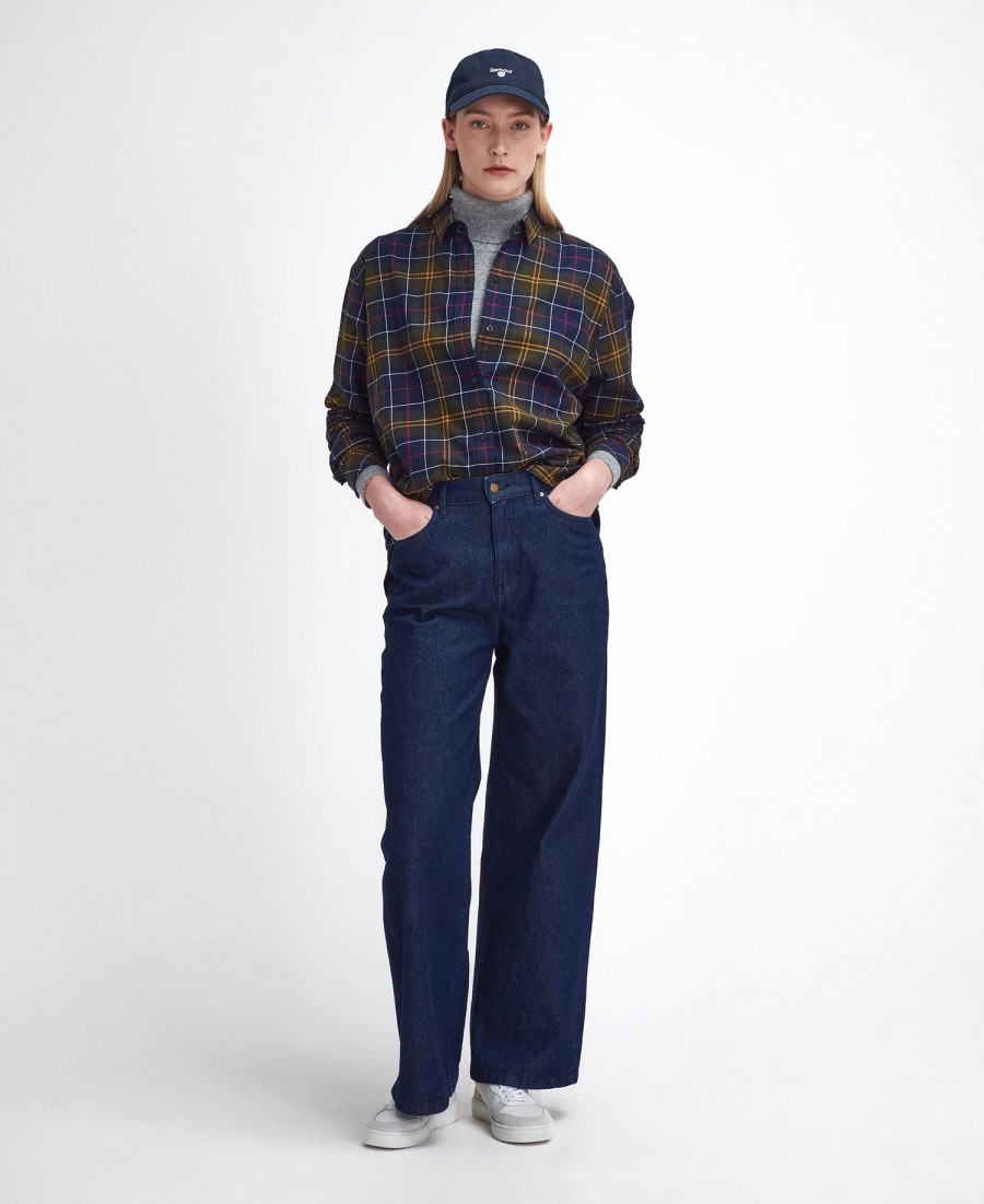 camisa de manga comprida elishaw relaxed