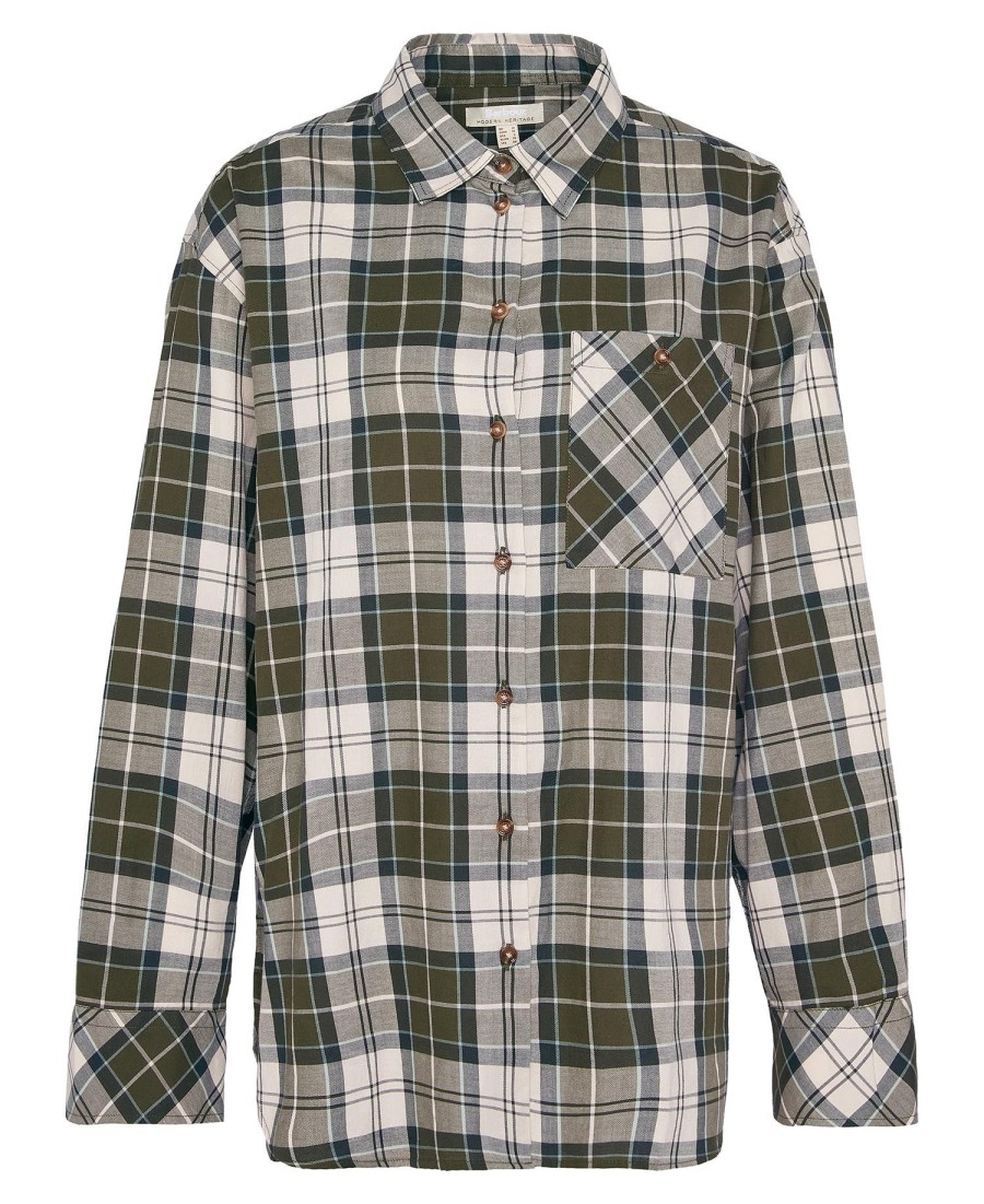 camisa de manga comprida aubrey