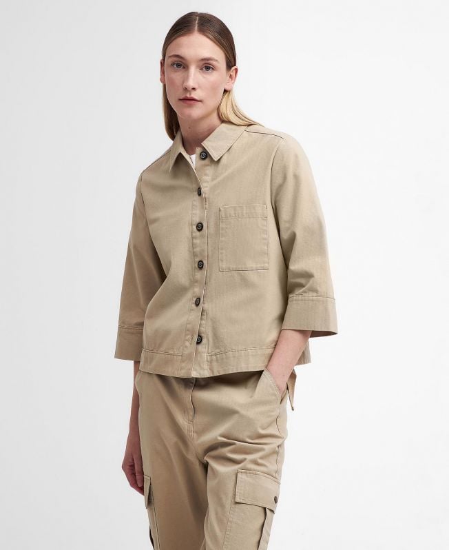 camisa fleur boxy