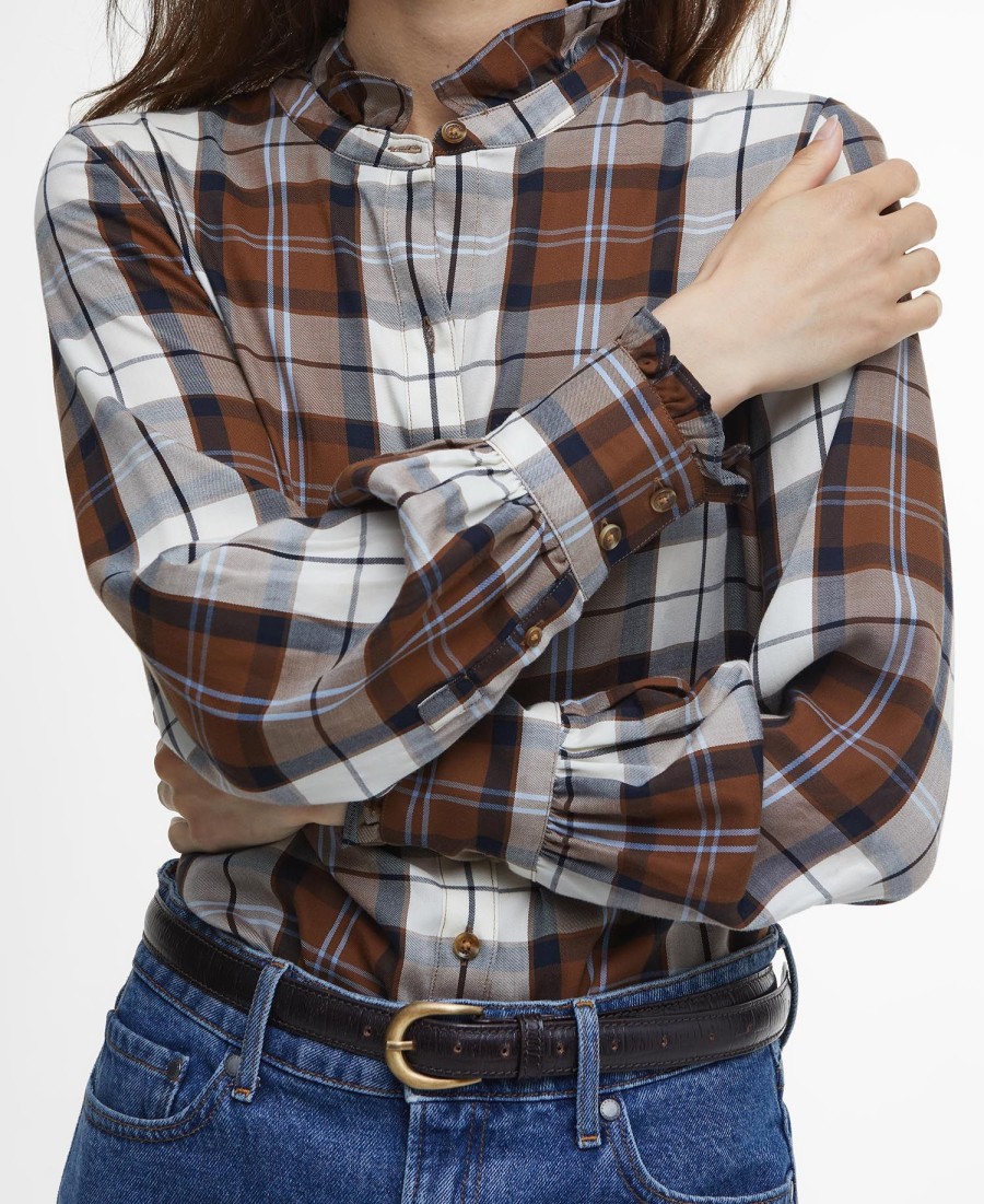 camisa roxa de manga comprida