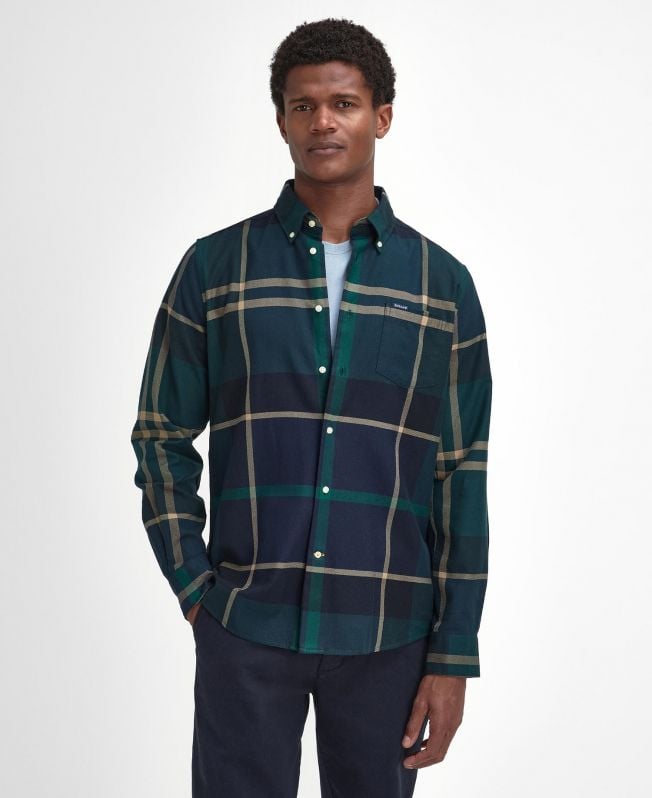 camisa de manga comprida sob medida dunoon