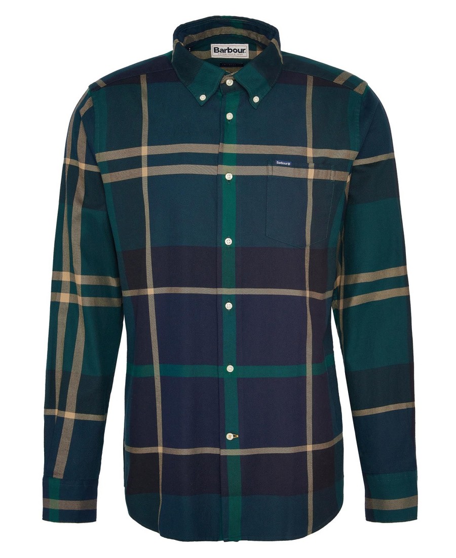 camisa de manga comprida sob medida dunoon