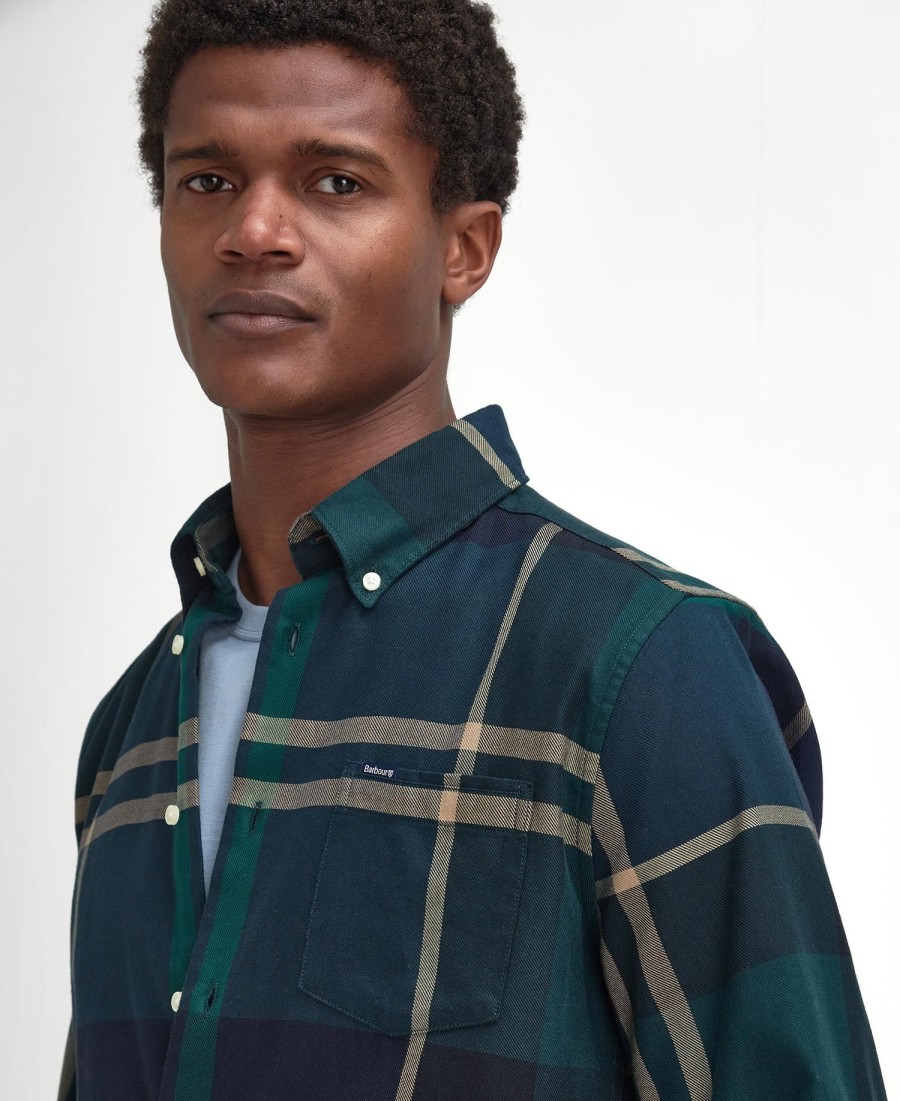 camisa de manga comprida sob medida dunoon