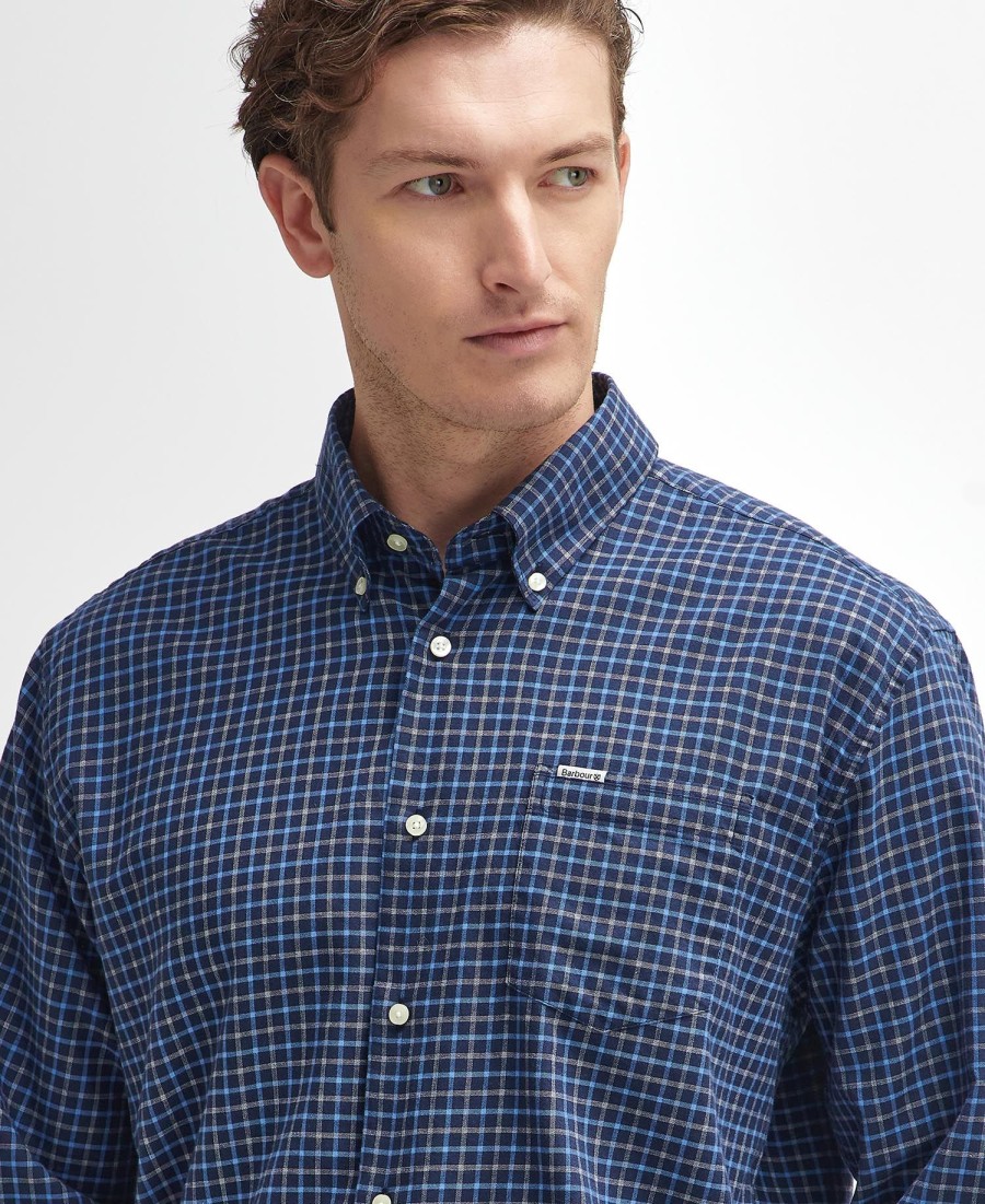 camisa preston regular de manga comprida