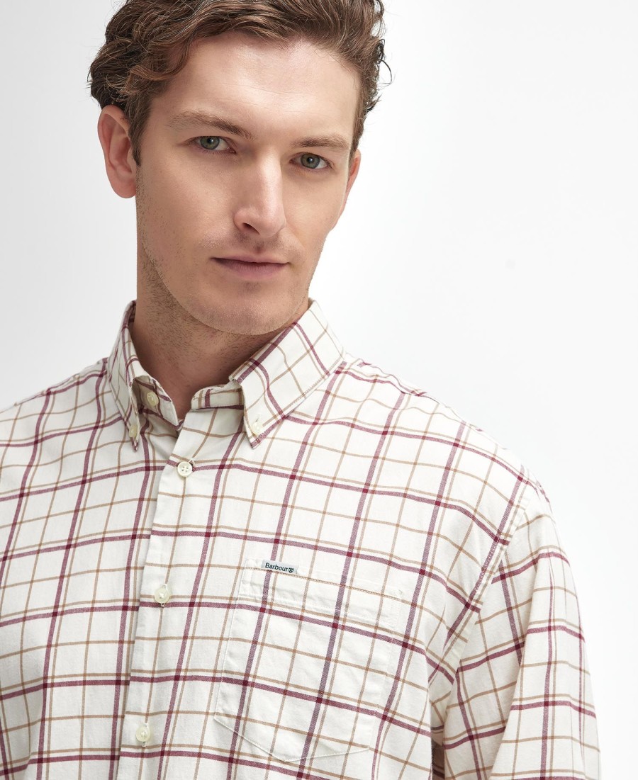 camisa pelton regular de manga comprida