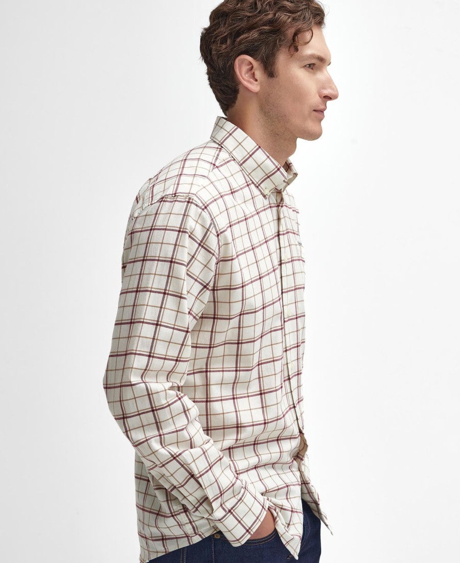 camisa pelton regular de manga comprida