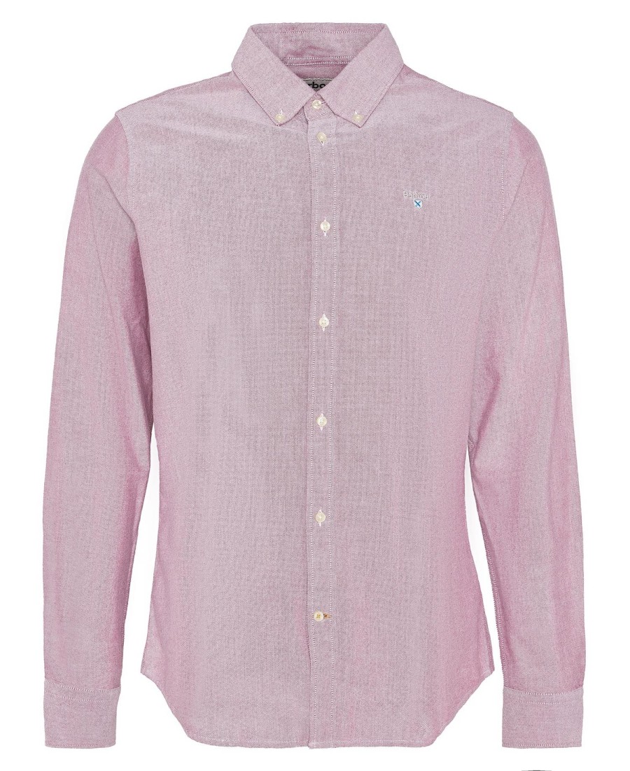 camisa oxford de alfaiataria com mangas compridas