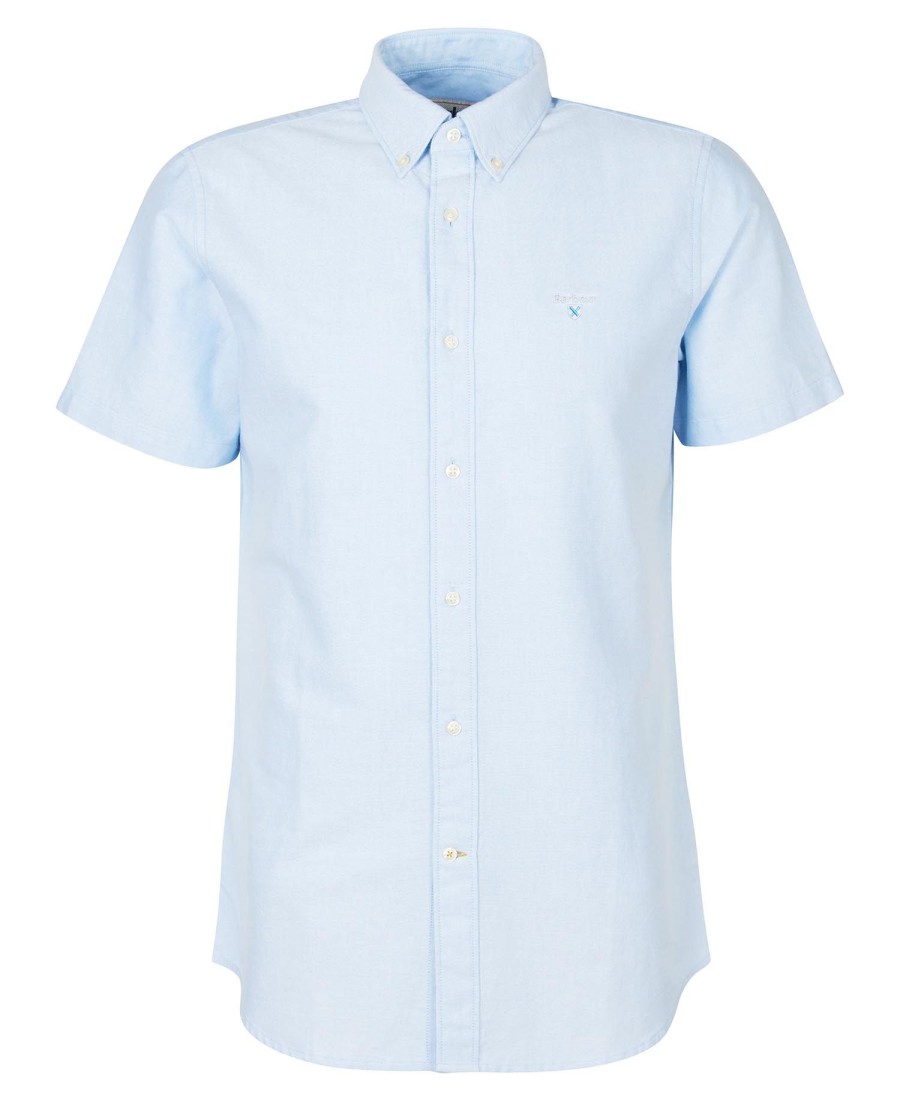 camisa oxford de manga curta com corte impecável