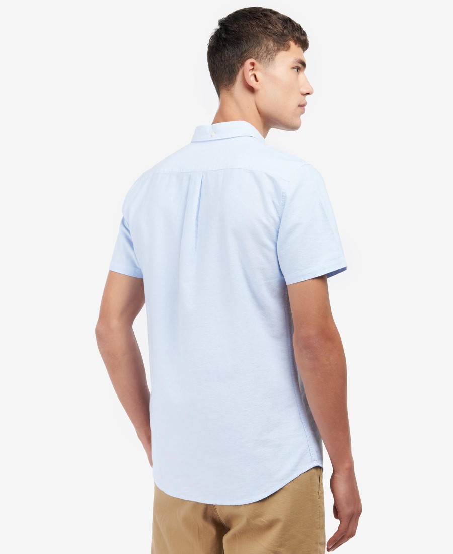 camisa oxford de manga curta com corte impecável