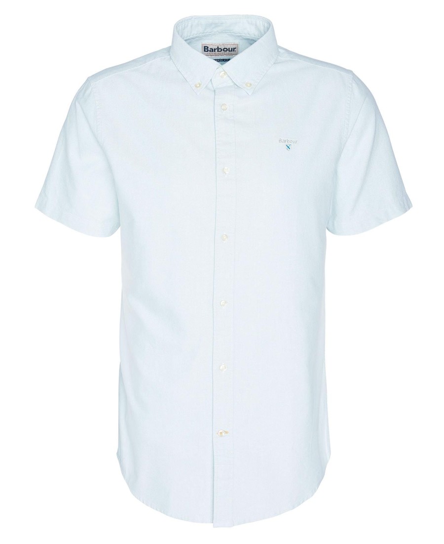 camisa oxford de manga curta com corte impecável