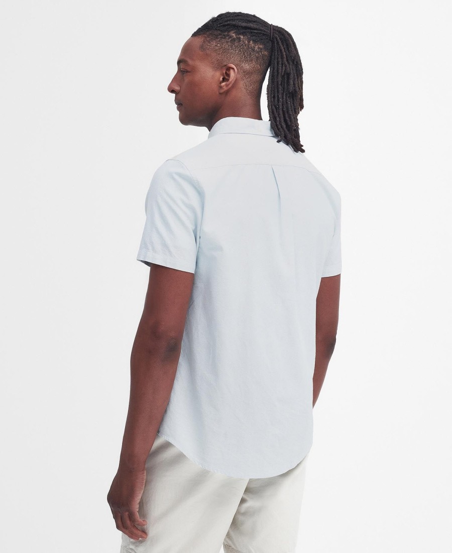 camisa oxford de manga curta com corte impecável