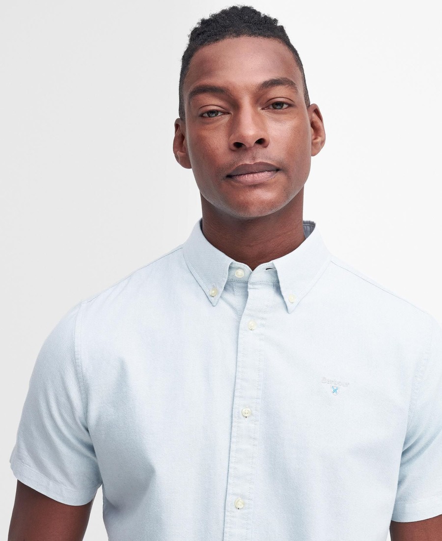 camisa oxford de manga curta com corte impecável