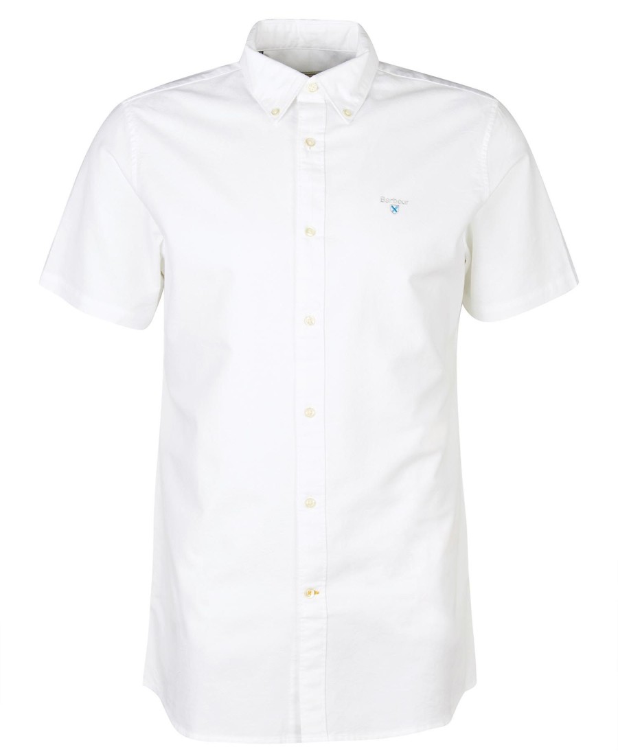 camisa oxford de manga curta com corte impecável