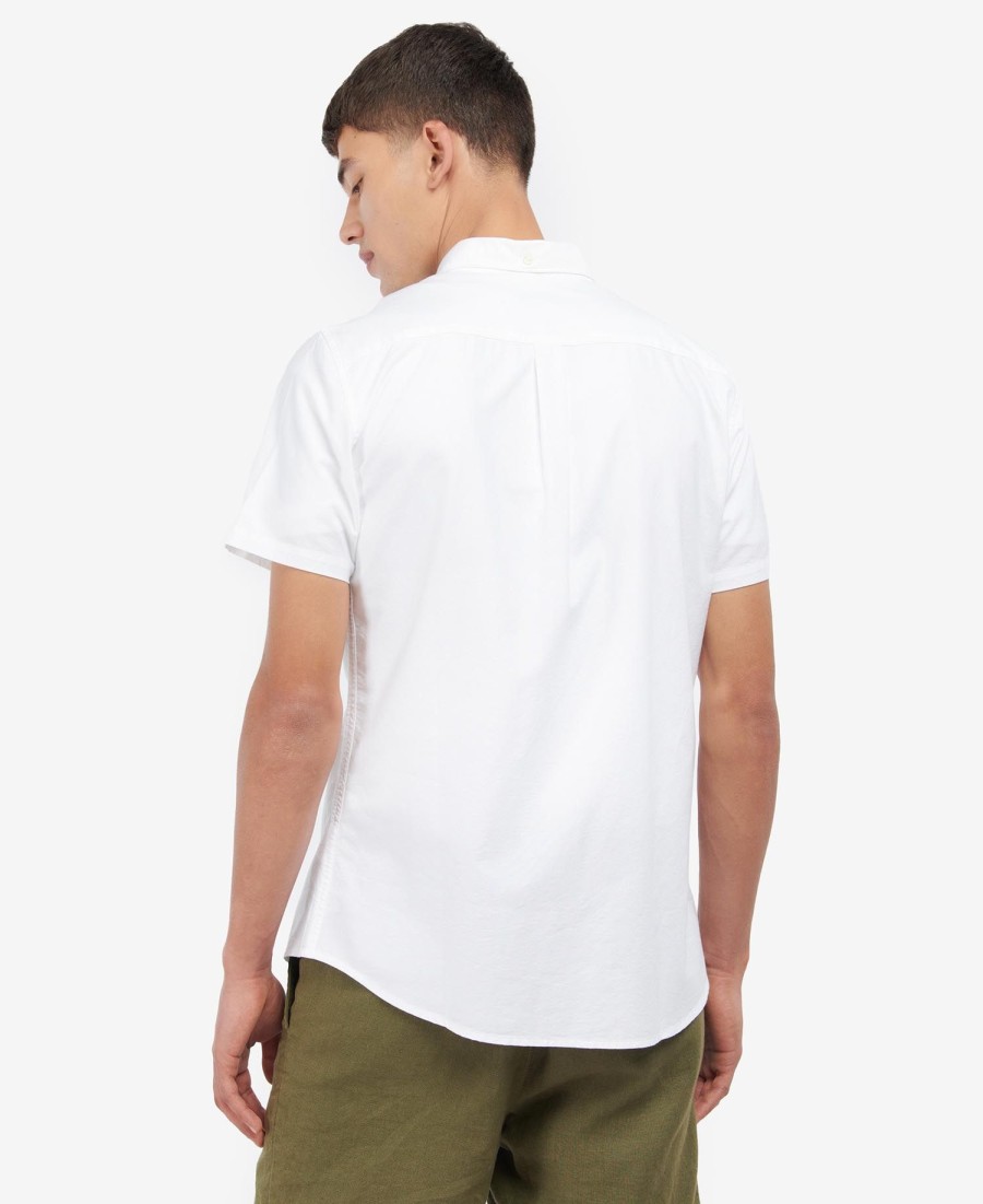 camisa oxford de manga curta com corte impecável
