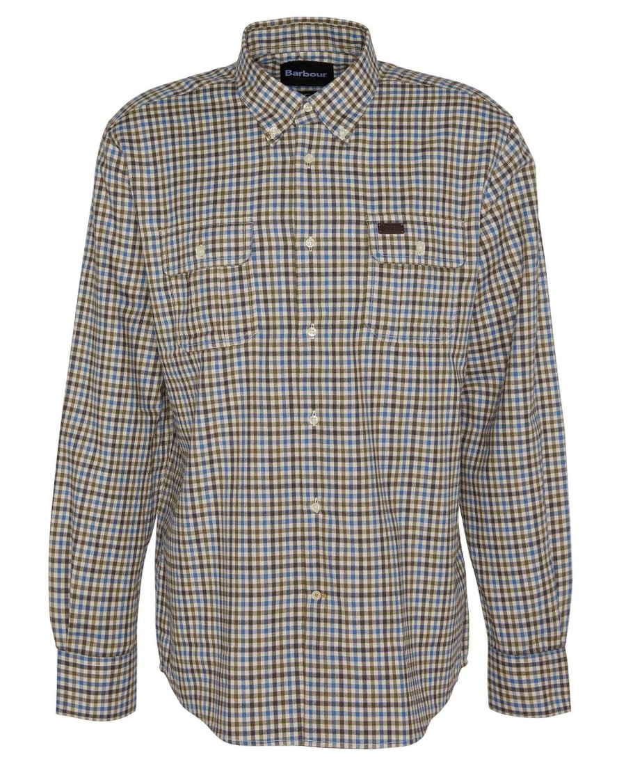 camisa foss regular de manga comprida