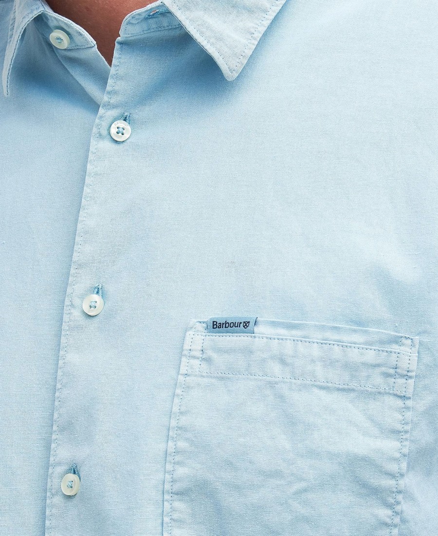 camisa regular de manga curta terra dye