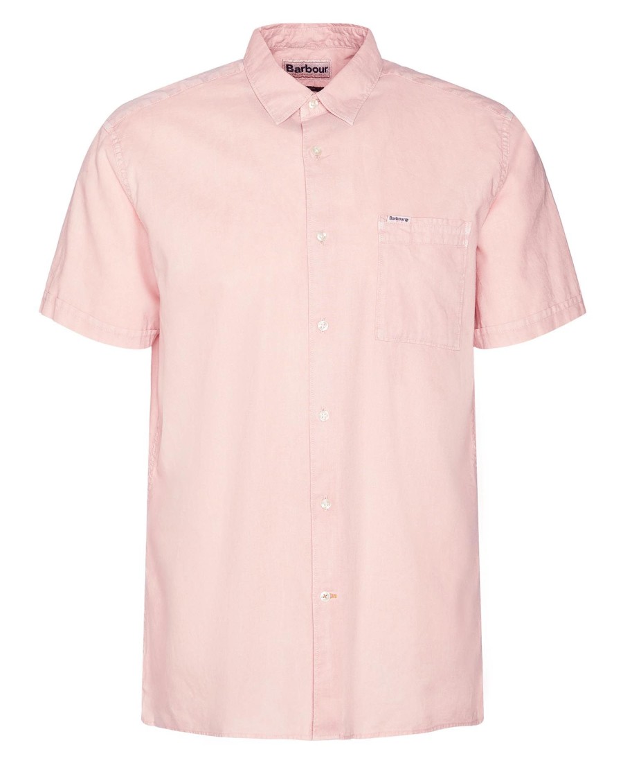 camisa regular de manga curta terra dye