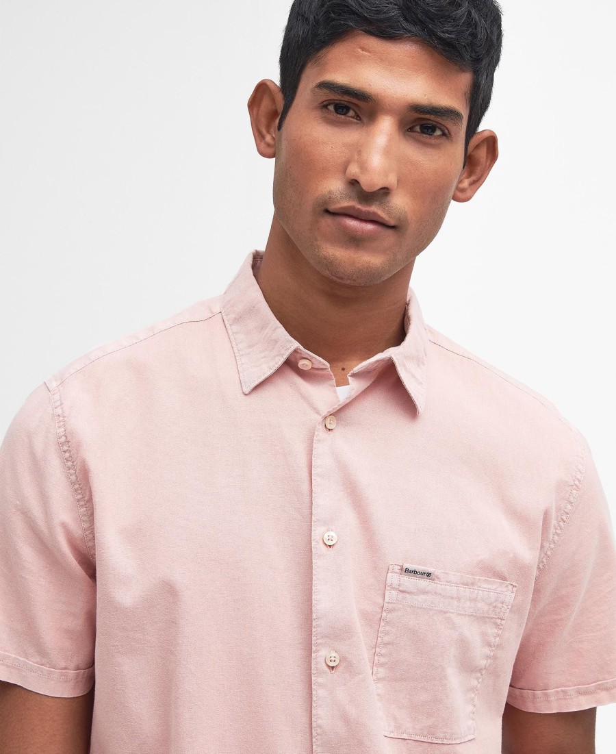 camisa regular de manga curta terra dye