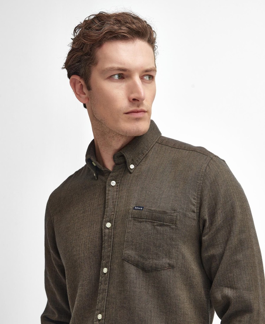 camisa buckley de manga comprida sob medida