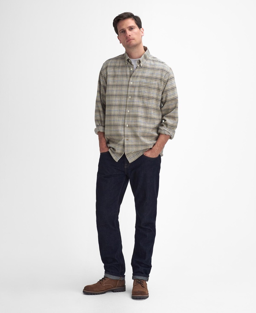 camisa crompton regular de manga comprida