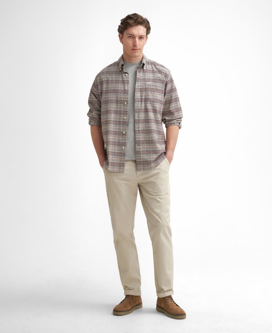 camisa crompton regular de manga comprida