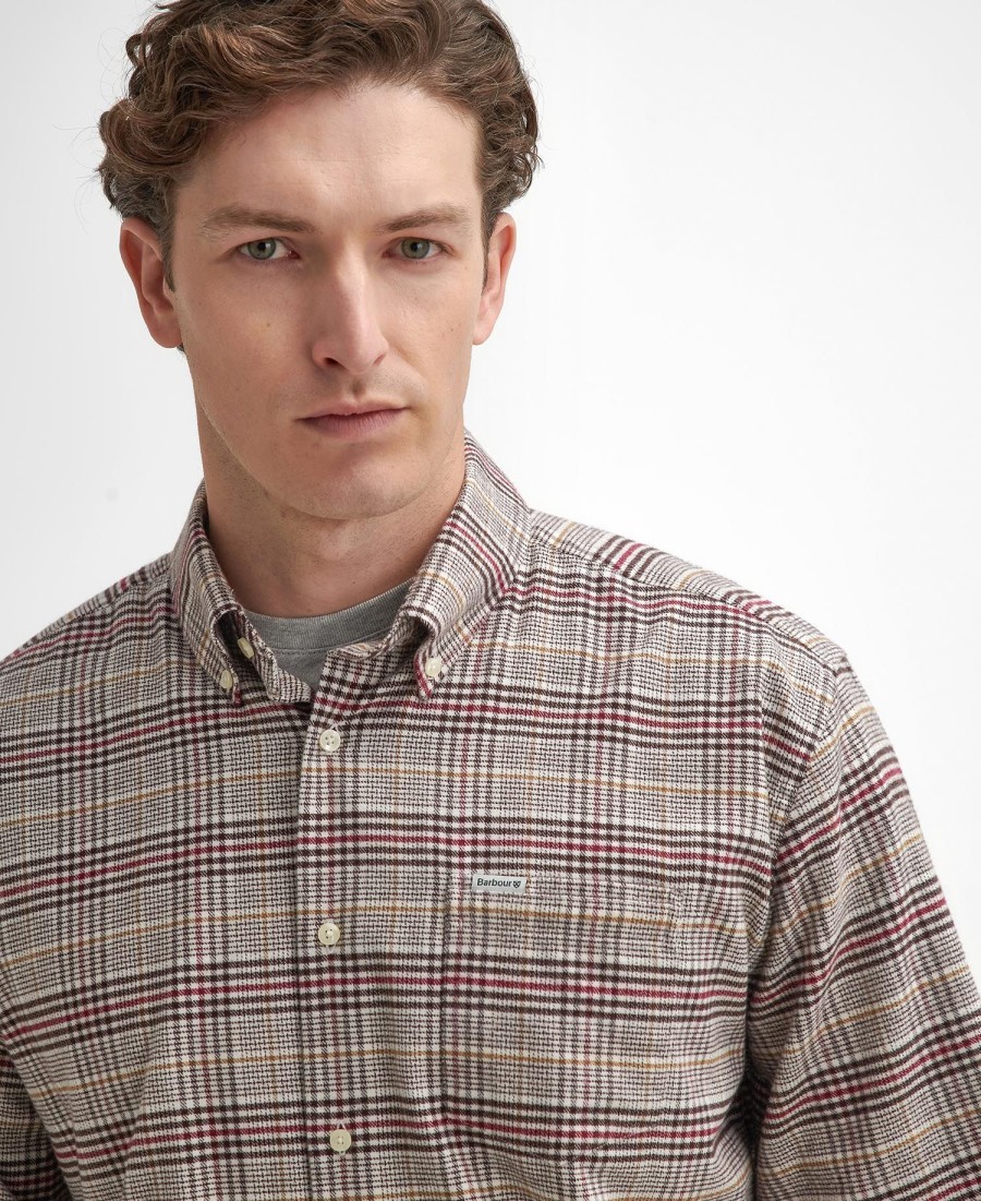 camisa crompton regular de manga comprida