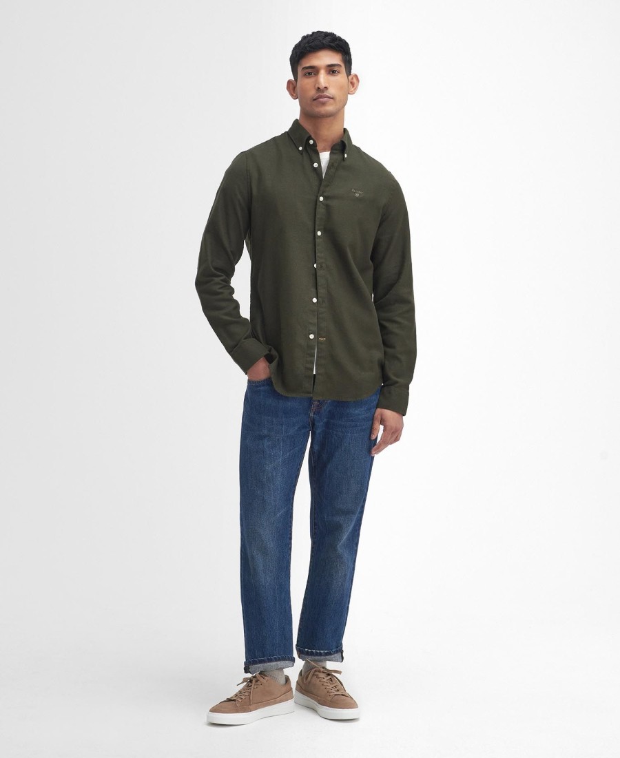 camisa de manga comprida twillbridge sob medida