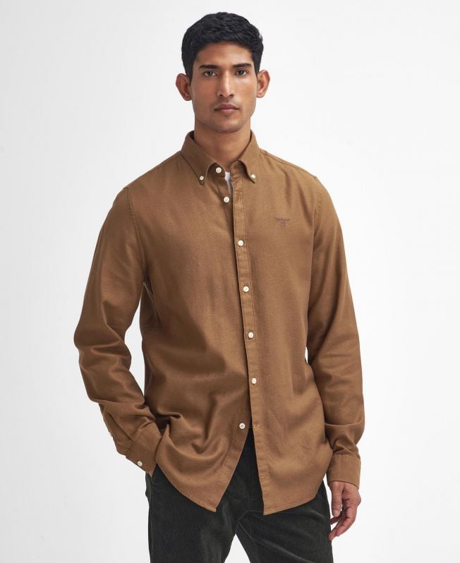 camisa de manga comprida twillbridge sob medida