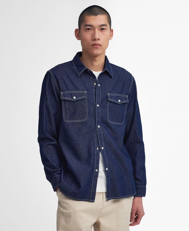 camisa de manga comprida terence denim