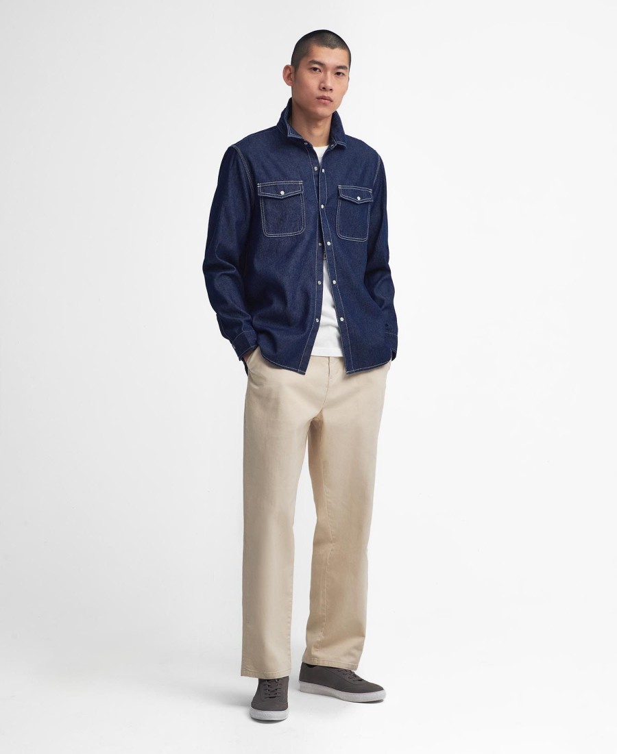 camisa de manga comprida terence denim