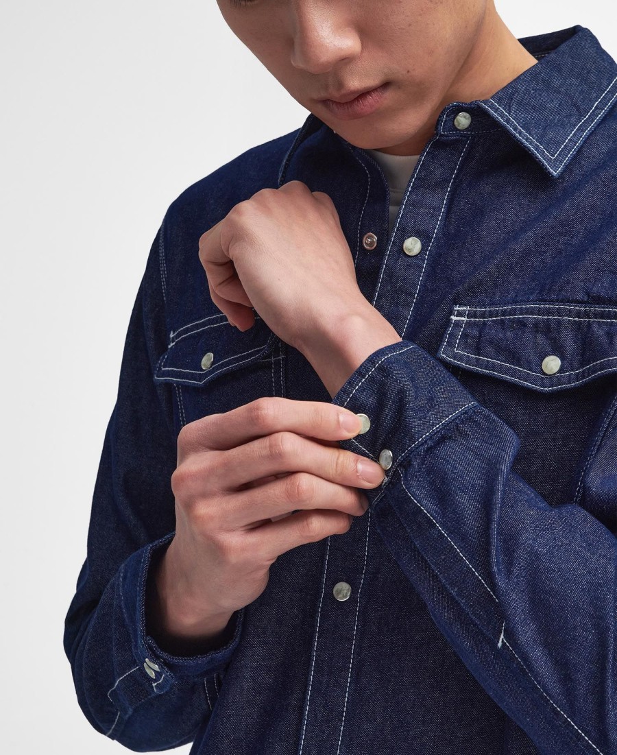 camisa de manga comprida terence denim