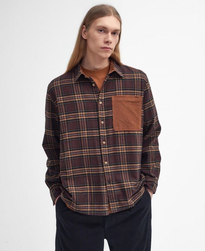 camisa burlington oversized de manga comprida com cordão