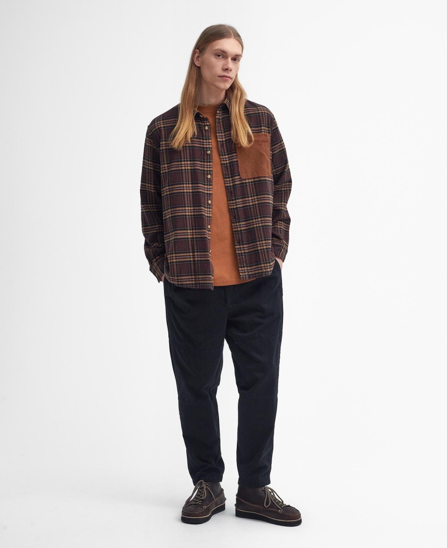 camisa burlington oversized de manga comprida com cordão