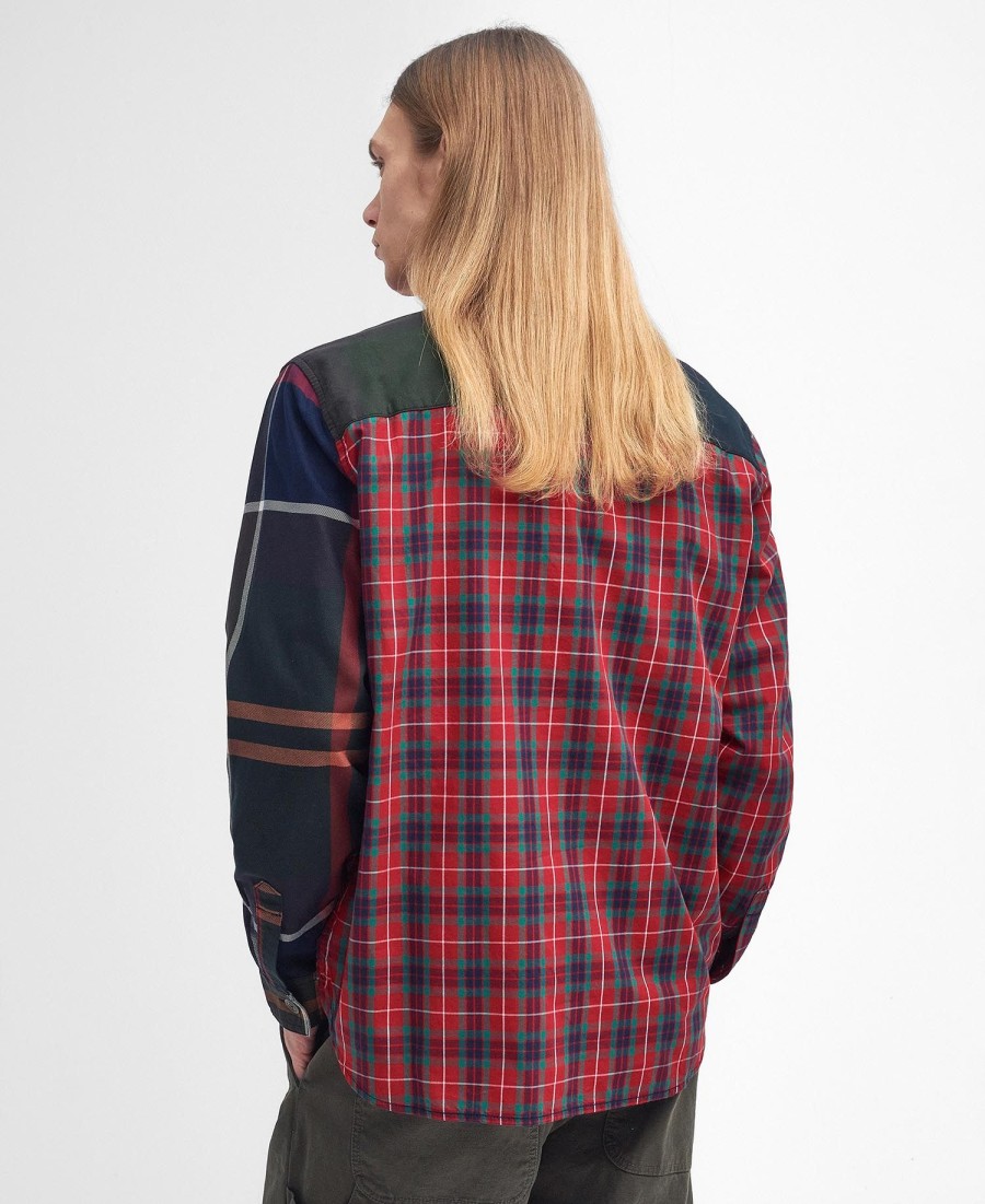 camisa de manga comprida barbour x baracuta relaxed