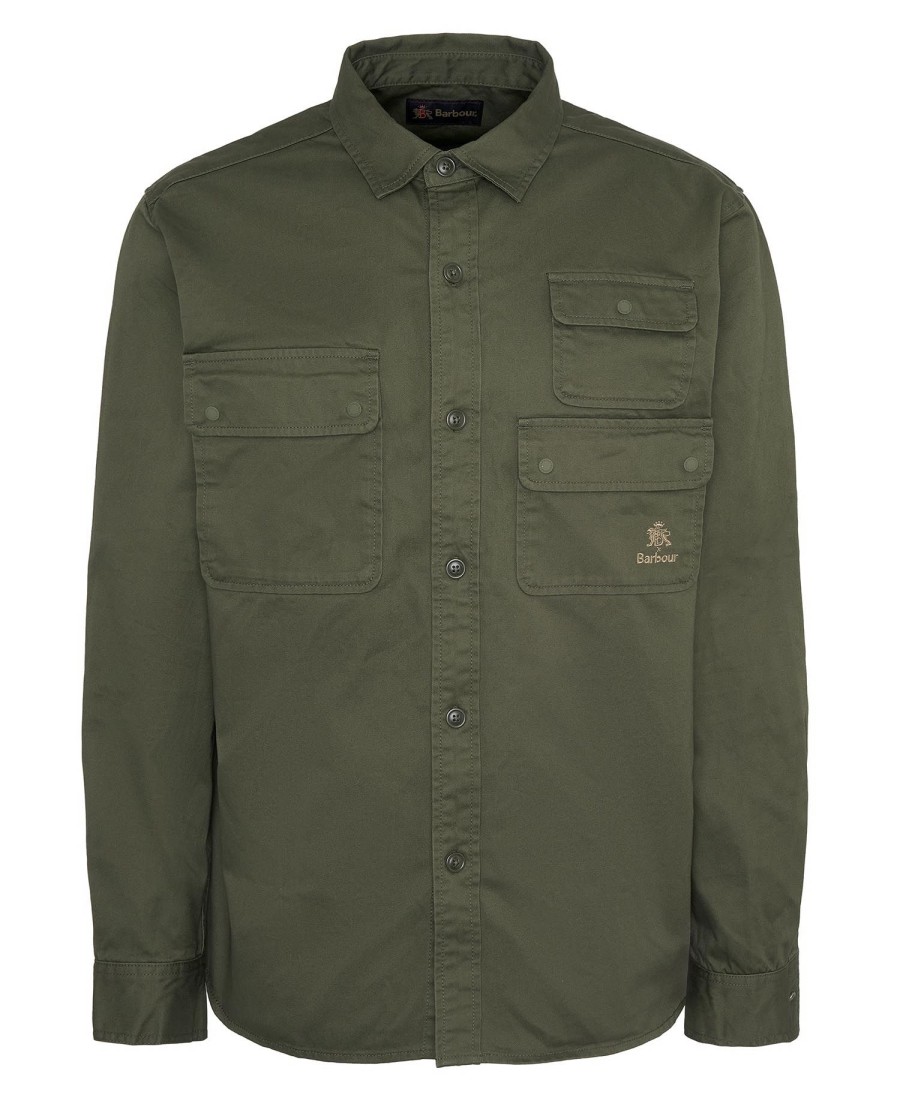camisa de manga comprida barbour x baracuta chorlton relaxed