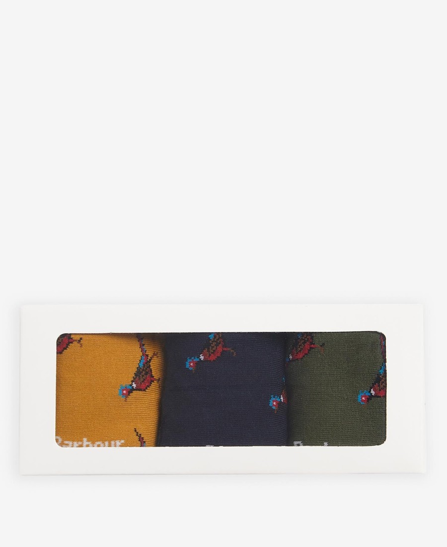 conjunto de meias com estampa de faisão