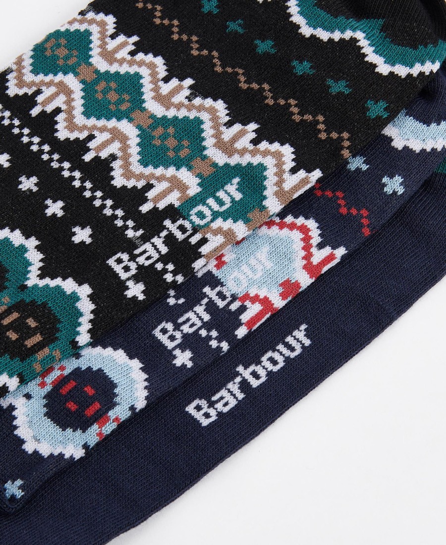 caixa de presente para meias fairisle
