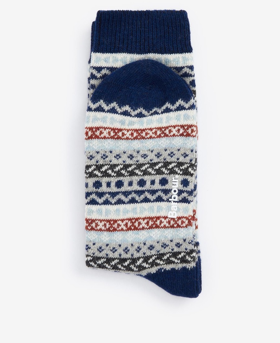 meias fair isle conjunto de 2