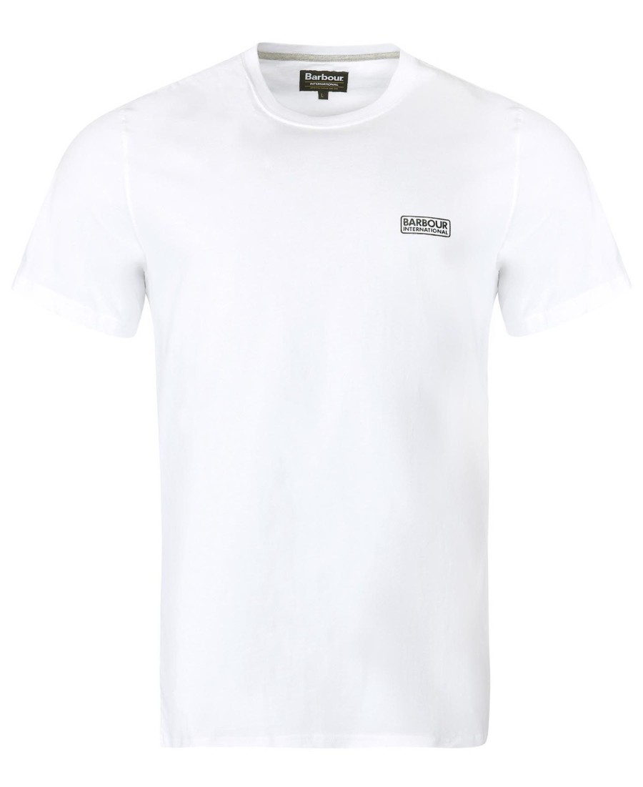 camiseta com logotipo pequeno