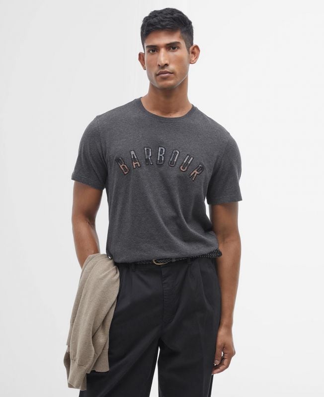 camiseta com o logotipo ancroft tartan