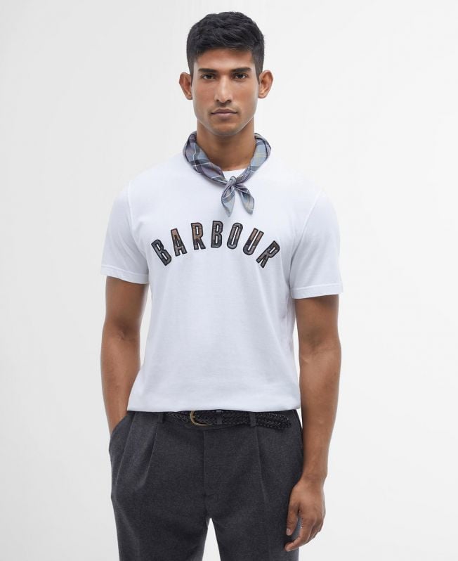 camiseta com o logotipo ancroft tartan