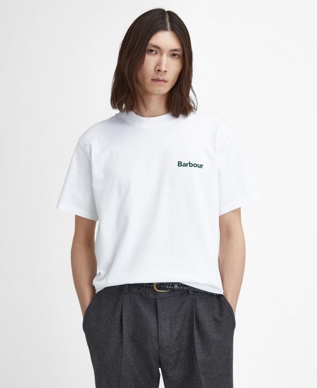 camiseta bowery oversized com estampa gráfica